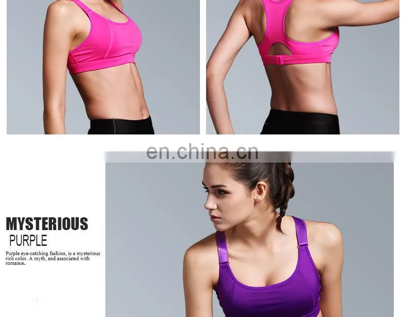 Sports Bra Women Fitness Yoga Padded Push Up Breathable Gym Bra#1102