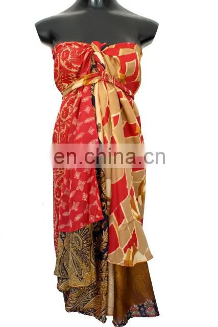 Buy Online Vintage Silk Sari Wrap round Skirt Long Length
