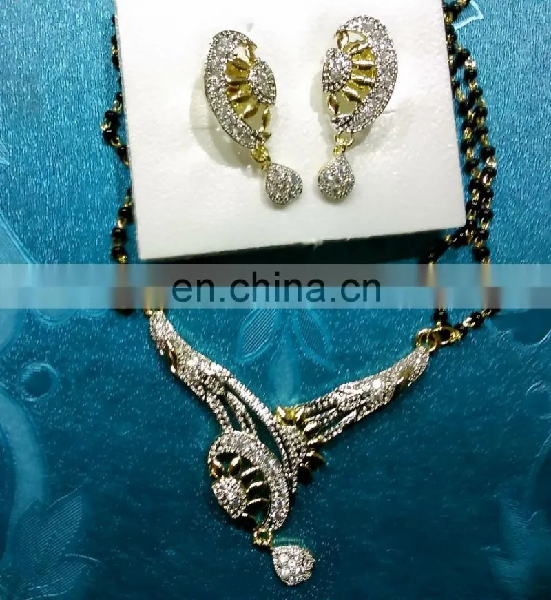 Cubic zircon pendant necklace exporter, wedding pendant necklace manufacturer