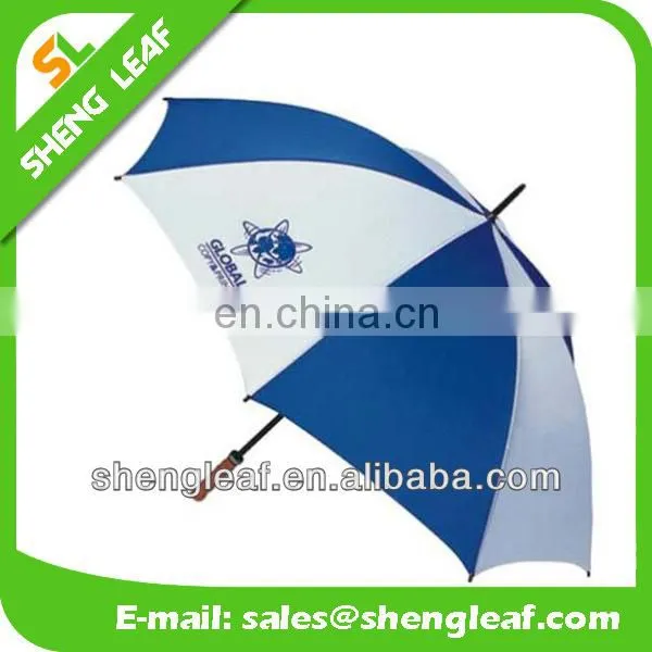 2013 Best sell good quality fiberglass double canopy windproof golf umbrella