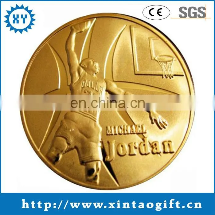 Custom design metal rolled edge souvenir coin