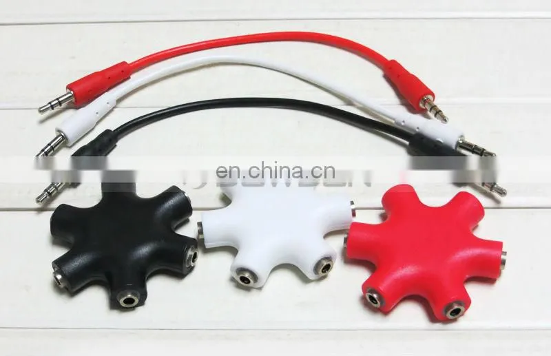 3.5mm AUX Audio Splitter Cable Earphone Headphone Adapter Male to Female