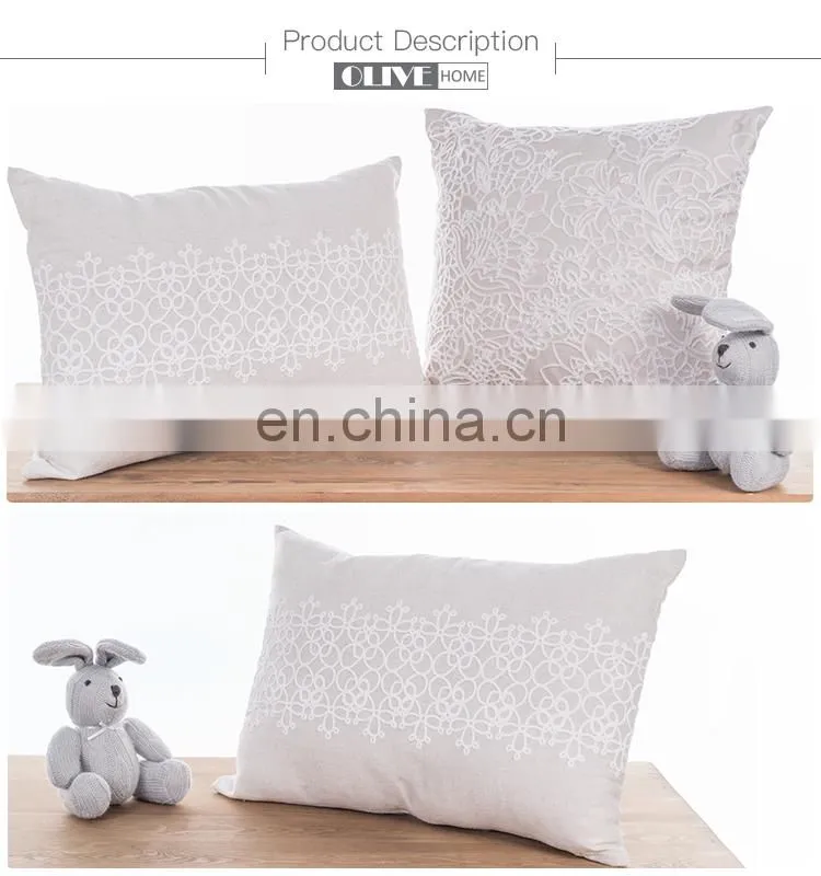 Cheap wholesale 100% polyester fabric cushion cover decorative macrame pillow with foam
