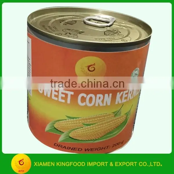 Canned Corn in Water N.W. 340G D.W.250G