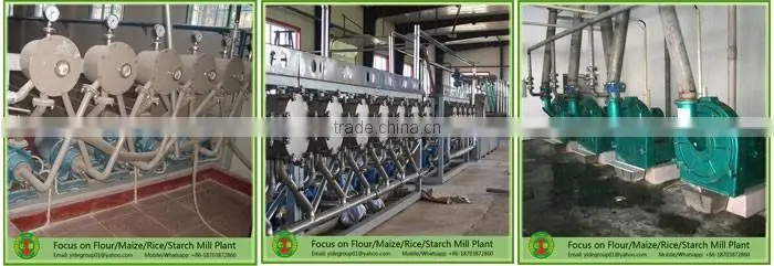 15 years experiences good quality wheat starch processing line/wheat starch plant