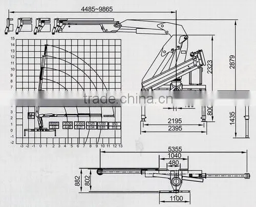 8-10ton DongFeng Lorry Crane