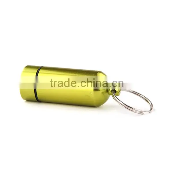Waterproof aluminium alloy coin holder keychain