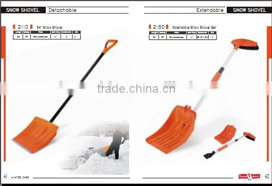 car wood handle cleaning brush with ice scrapaer
