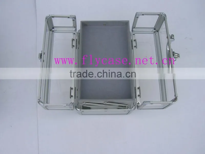2015 Aluminum acryl case with logo print zise 240*170*120MM