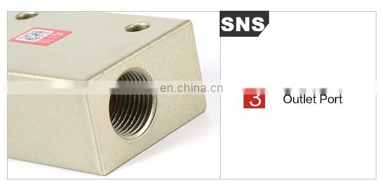 SNS (KV series) hand brake hydraulic push pneumatic shuttle valve