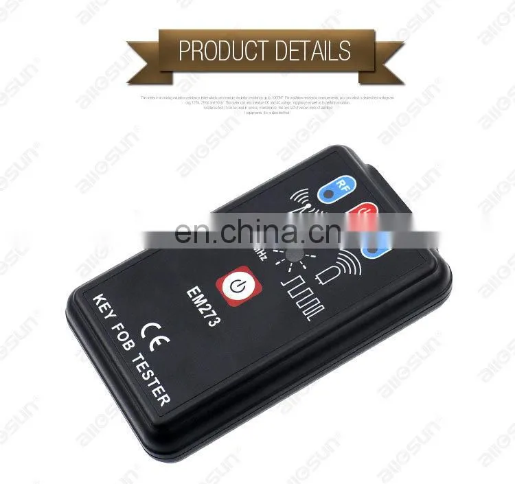 Remote Controller Tester Radio Frequency Keyfob Tester Handheld Portable Infrared Remote Test all-sun EM273