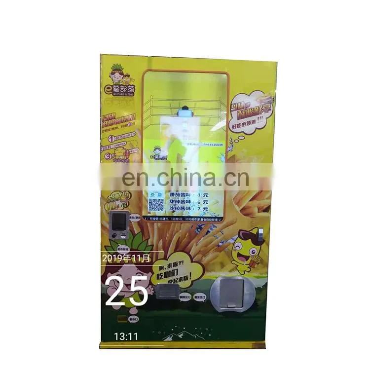 high quality automatic potato chips making machines/potato chips vending machine for bus station
