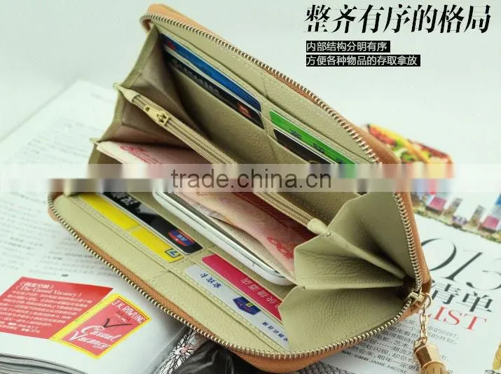 fine designer leather ladies clutch wallet
