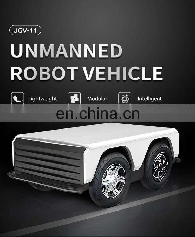 High speed customized 30km/h unmanned inspection vehicle UGV-11 unmanned delivery robot with 200kg payload