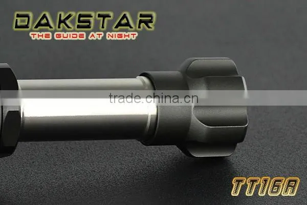 DAKSTAR TT16A CREE XML T6 1050LM 18650 Superbright Aluminum Police Rechargeable Emergency Tactical Led Flashlight Torch