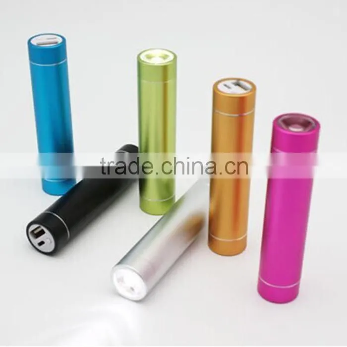 2600mAh LED light power bank with 18650 bettery charger