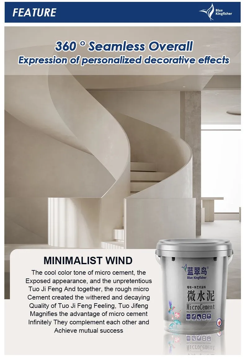 Blue Kingfisher Microcement: A Modern Surface Material Combining Beauty and Performance