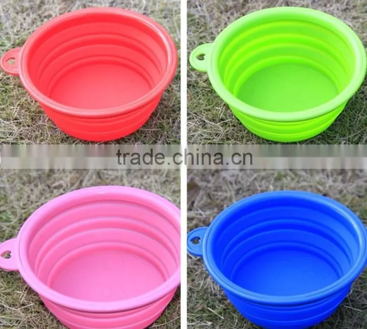 Pet products,Silicone foldable dog bowl