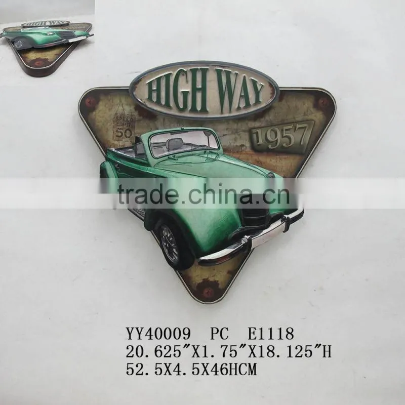 2014 design metal 3D car wall arts