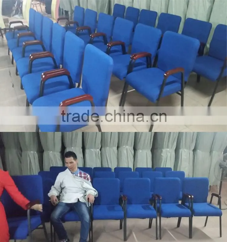 hot sale most popular auditorium hall armrest church chair