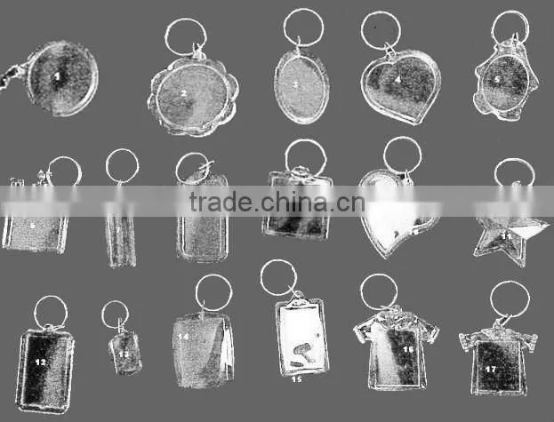 Heart Shaped Acrylic Keychain Blanks