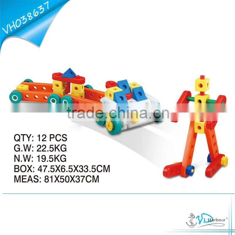 Creative Plastic Building Blocks Toys for Preschool Kids