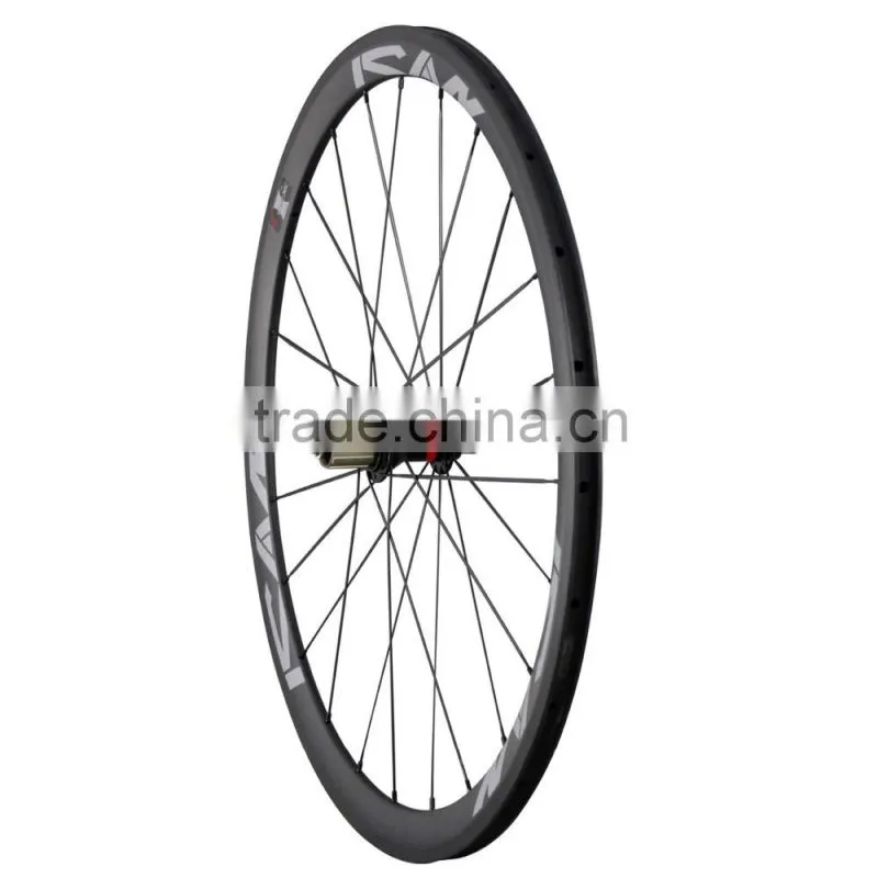 38mm carbon wheelset 700C carbon road bike clincher wheelset with Novatec hubs