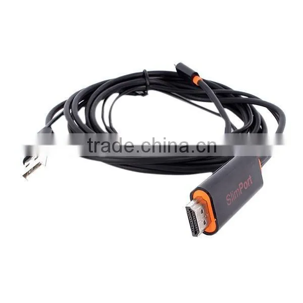 MyDP Full HD 1080P Newly Nexus Cable For LG G2 G3 G4 D801 Slim Port Slimport Adapter to HD A Micro USB to USB Phone MHL Cables