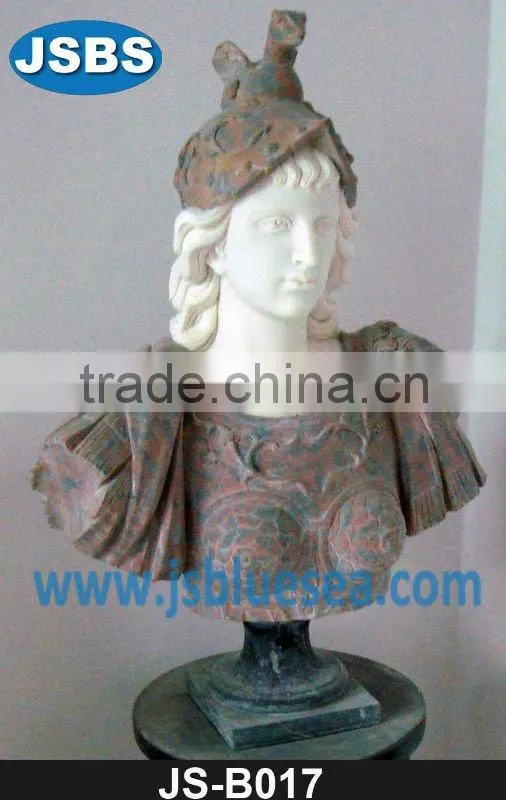 Carved marble religious lady bust