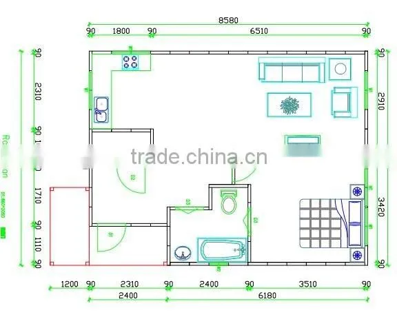 NEW START-Well designed mobile house China manufactured vacation hotle