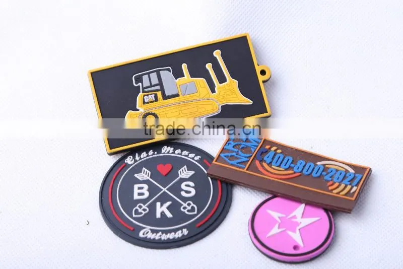 Wholesale custom soft 3d PVC rubber patch