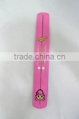 Top Quality Baby Rinne Women Waterproof Foldable Pink Rubber Wrist LED Watch With Best Quality