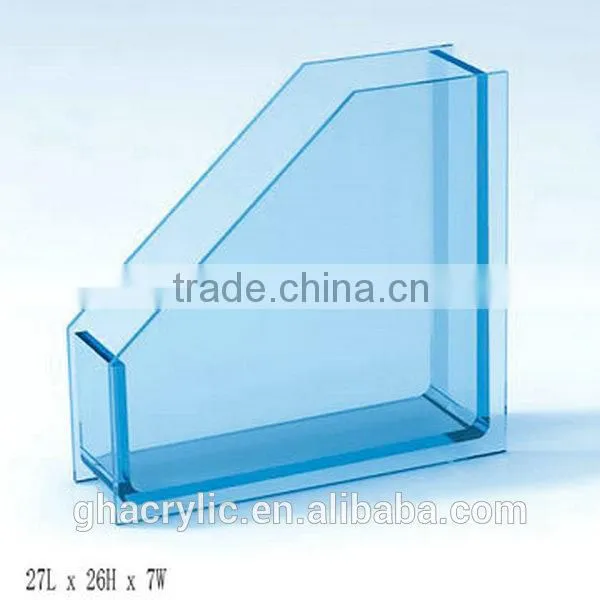 GH-RZ597 High-end and High grade custom promotion retail acrylic magazine rack,customized acrylic Magazine Rack