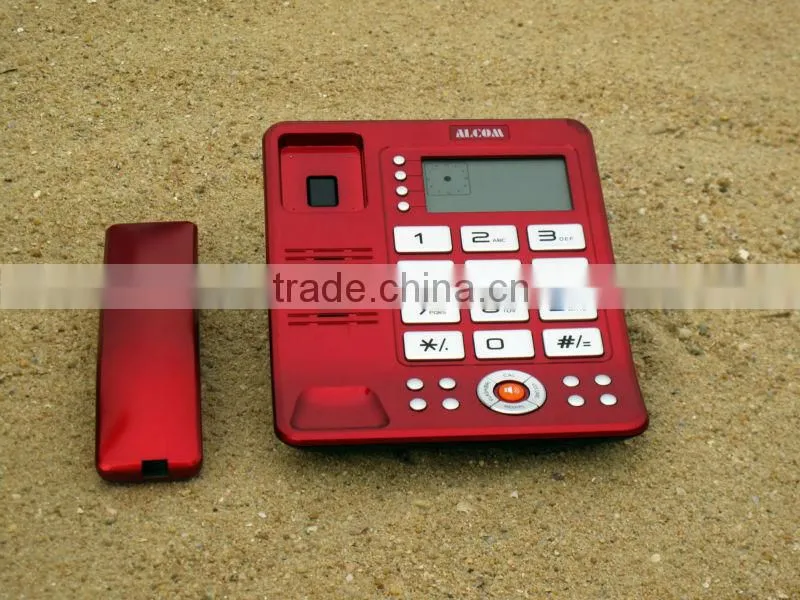 Fashion red color corded 2 caller id telephone set