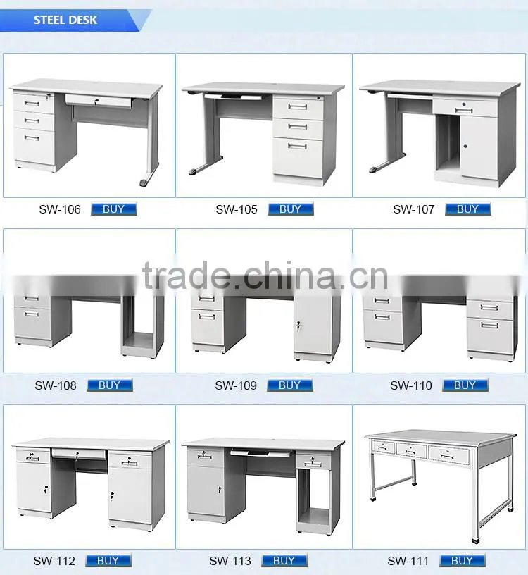 Double swing doors office desk side table with high quality