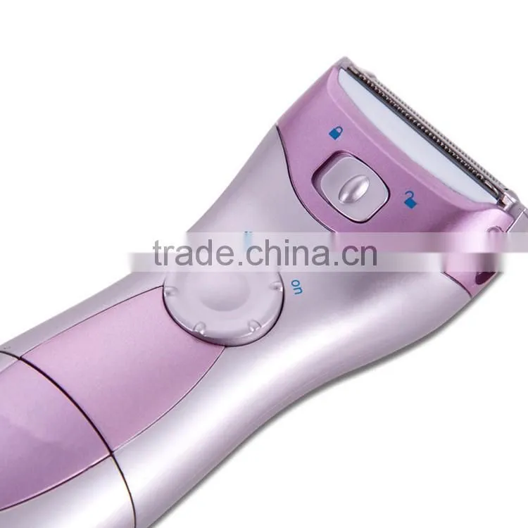 Cheap Price epilator 2 pcs AA Battery operate Waterproof lady epilator