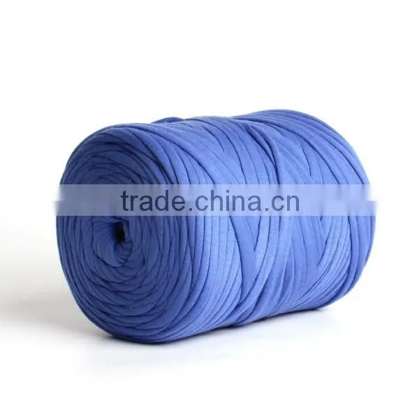 Mixed colored fancy crocheting yarn jersey t shirt yarn for craft design