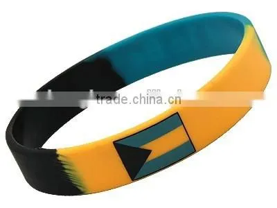 President selection custom embossed/ debossed silicone wristband, cheap silicone bracelet