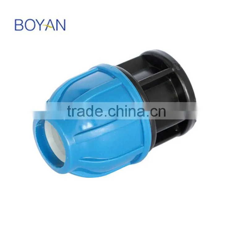 PP compression plastic pipe fitting end cap