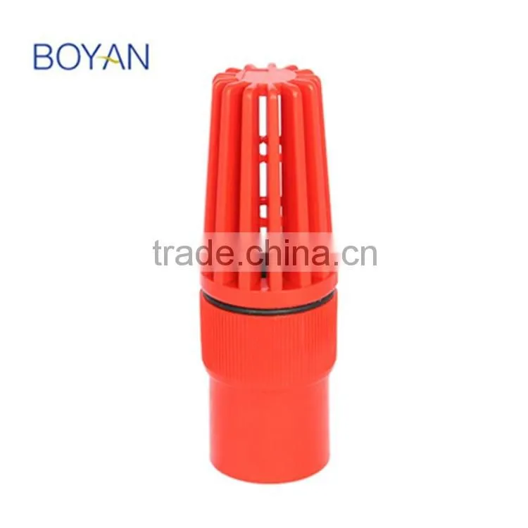 China Wholesale BOYAN TaiZhou HuangYan Low Price PVC Red Plastic Foot Valve