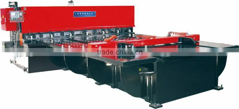 qc12y-6x3200 hydraulic shearing machine witT CNC controller and front feeder system
