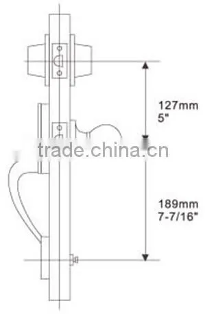 Zinc alloy / High quality / security gate lock