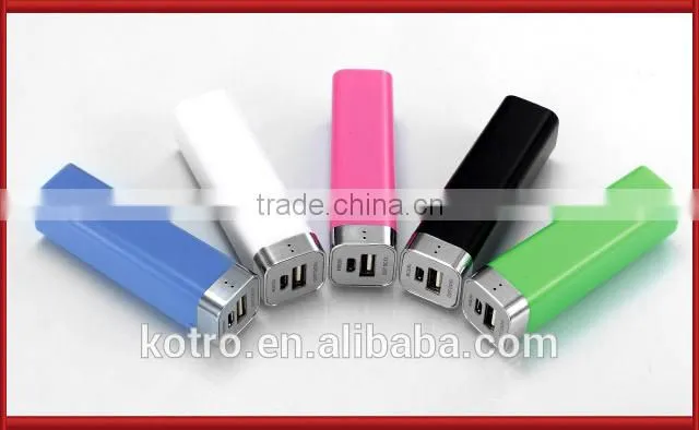 Promotional gift 2600mAh Lipstick mini power bank
