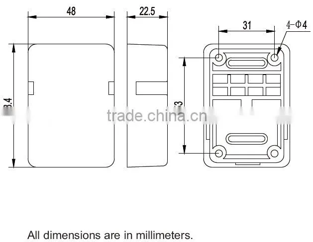 3 Terminal Mini Junction Box with Connectors