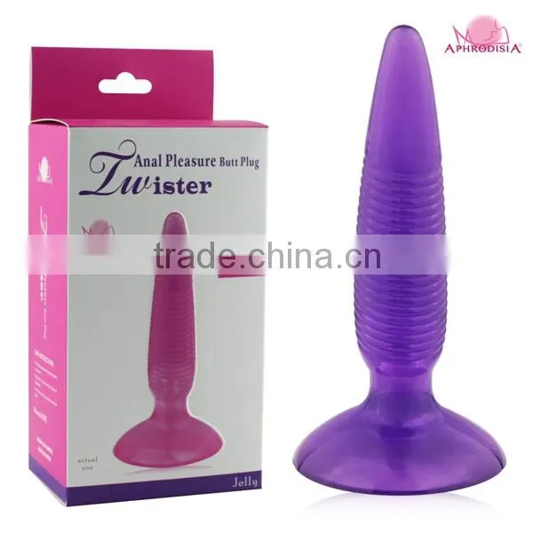 fashionable soft jelly anal teaser in anal sex toys