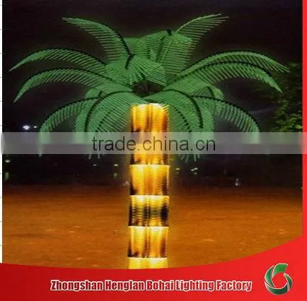 LED lighted trunk palm tree light