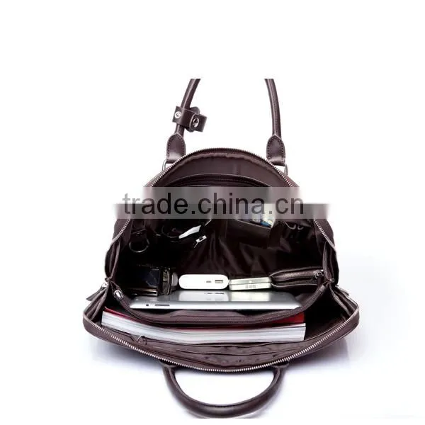 Luxury leather notebook bag men business executive bag