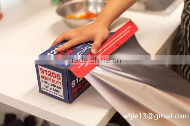 disposable aluminium household foil wrap for kitchen use