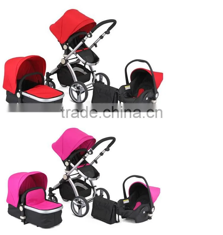 3 In 1 baby stroller/pram set,2016 Multi-function wholesale baby stroller pram