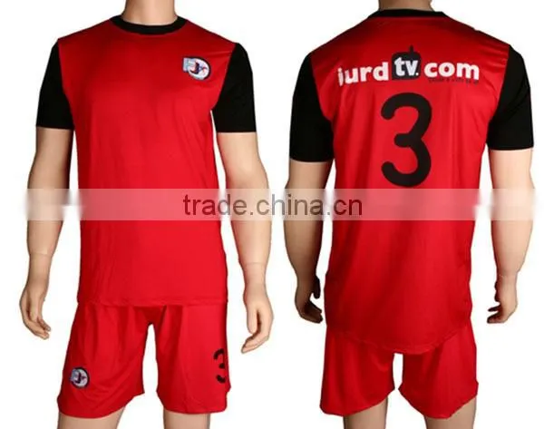 Customized any logo name numbers breathable sublimation soccer uniform